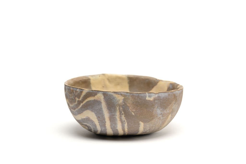 "Mocha Marble Artisan Bowl"
