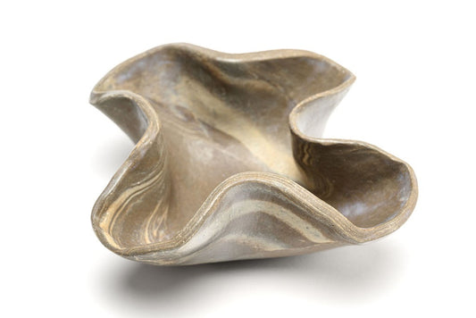 "Mocha Marble Mystique Swirl Bowl" - Klein