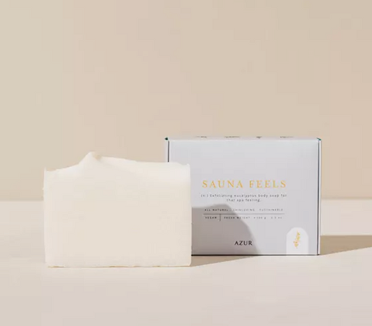 SAUNA FEELS | body scrub bar | natural salt soap